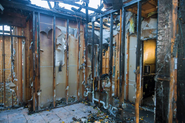 Professional Fire Damage Removal technician working in Huntsville, AR